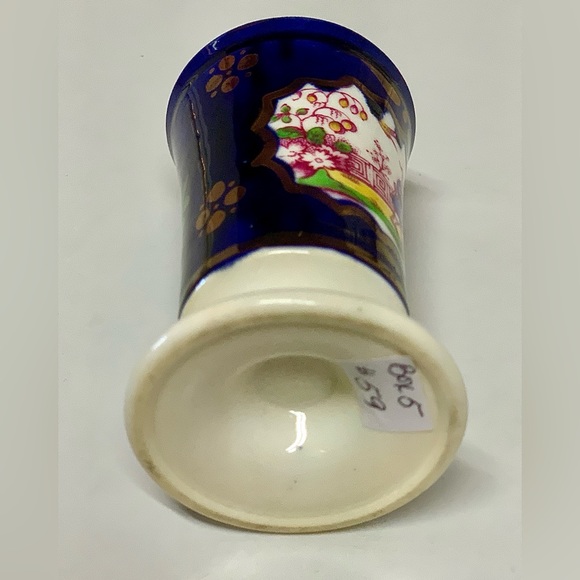 19th Century Antique Gaudy Welsh Chinoisserie Pattern Hand Painted Luster Vase - Picture 11 of 16